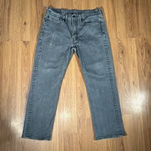Levis 514 Men's 34 x 28 Gray Jeans
